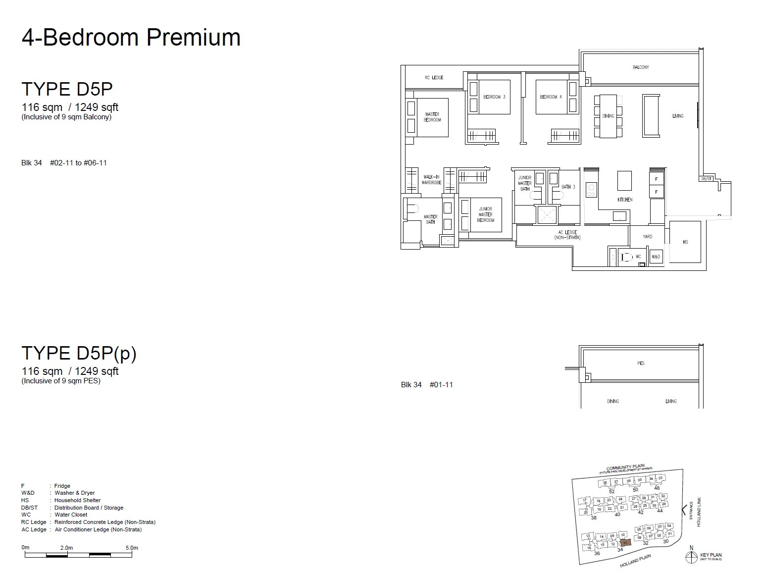Floor plan type D5P