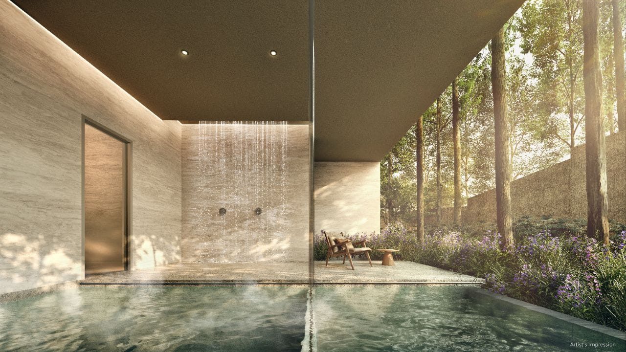Thermal Bath and Outdoor Bath — artist's impression